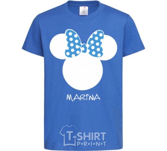 Детская футболка Marina minnie mouse Ярко-синий фото