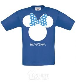 Kids T-shirt Marina minnie mouse royal-blue фото