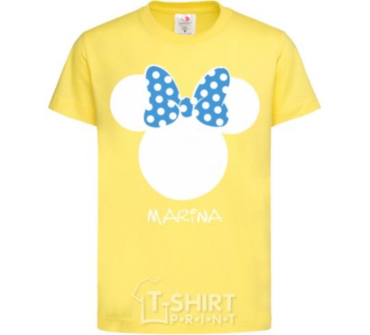 Детская футболка Marina minnie mouse Лимонный фото