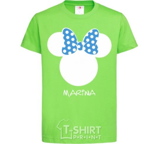 Детская футболка Marina minnie mouse Лаймовый фото