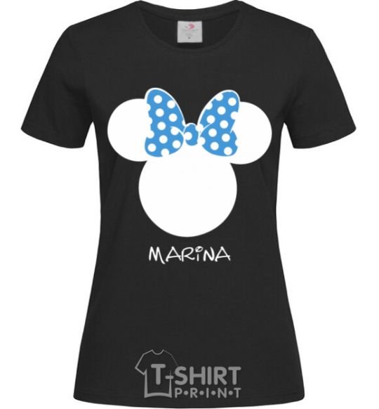 Women's T-shirt Marina minnie mouse black фото