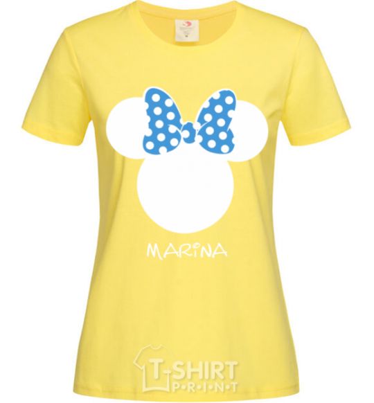 Women's T-shirt Marina minnie mouse cornsilk фото