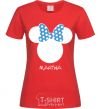 Women's T-shirt Marina minnie mouse red фото