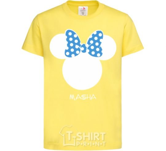 Kids T-shirt Masha minnie mouse cornsilk фото