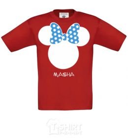 Kids T-shirt Masha minnie mouse red фото