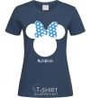 Women's T-shirt Masha minnie mouse navy-blue фото