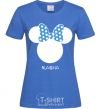 Women's T-shirt Masha minnie mouse royal-blue фото