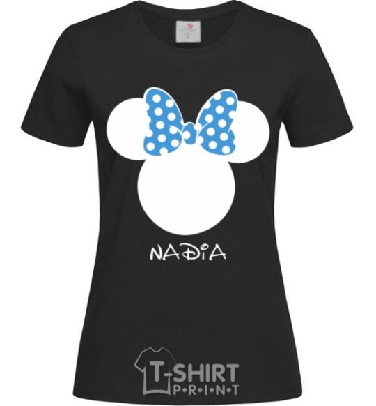 Women's T-shirt Nadia minnie mouse black фото