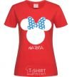 Women's T-shirt Nadia minnie mouse red фото