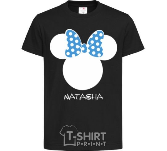 Детская футболка Natasha minnie mouse Черный фото