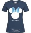 Женская футболка Natasha minnie mouse Темно-синий фото
