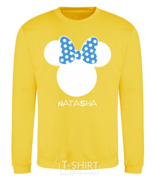 Sweatshirt Natasha minnie mouse yellow фото