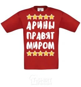 Kids T-shirt Arinas rule the world red фото