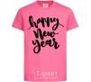 Kids T-shirt Happy New Year Curvy heliconia фото