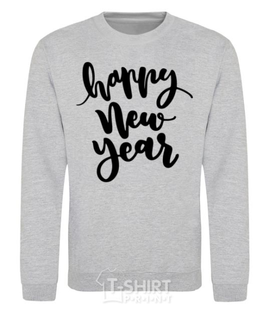 Sweatshirt Happy New Year Curvy sport-grey фото