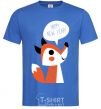 Мужская футболка Happy New Year fox Ярко-синий фото