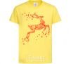 Kids T-shirt New Year Red Deer cornsilk фото