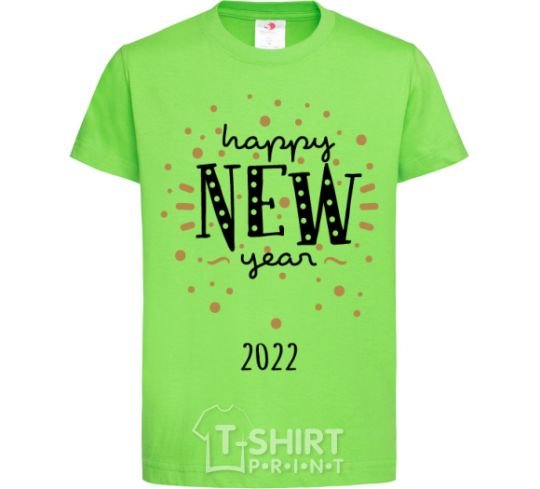 Kids T-shirt Happy New Year 2020 Firework orchid-green фото