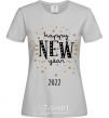 Women's T-shirt Happy New Year 2020 Firework grey фото