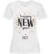 Women's T-shirt Happy New Year 2020 Firework White фото