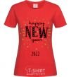 Women's T-shirt Happy New Year 2020 Firework red фото