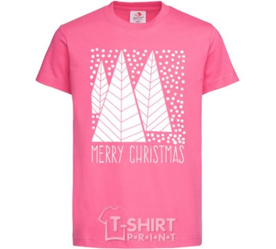 Kids T-shirt Merry Christmas White heliconia фото