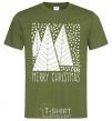 Men's T-Shirt Merry Christmas White millennial-khaki фото