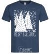 Men's T-Shirt Merry Christmas White navy-blue фото