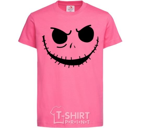Kids T-shirt Face with mouth sewn up heliconia фото