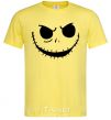 Men's T-Shirt Face with mouth sewn up cornsilk фото