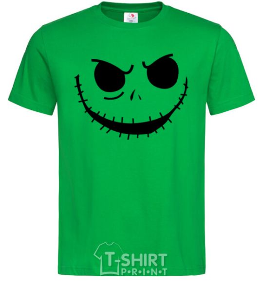 Men's T-Shirt Face with mouth sewn up kelly-green фото
