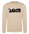 Sweatshirt Year of the dog 2018 snowflakes sand фото