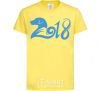 Детская футболка Год собаки 2018 Лимонный фото