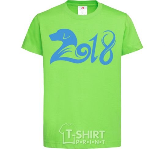Kids T-shirt Year of the dog 2018 orchid-green фото