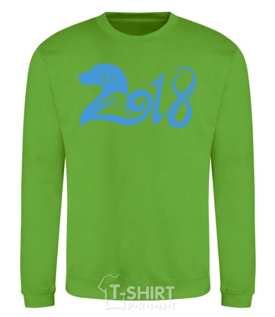 Sweatshirt Year of the dog 2018 orchid-green фото