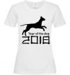 Women's T-shirt Year of the dog 2018 V.1 White фото