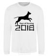 Sweatshirt Year of the dog 2018 V.1 White фото