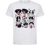 Kids T-shirt I love dog White фото