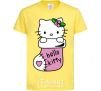 Kids T-shirt New Year Hello Kitty cornsilk фото