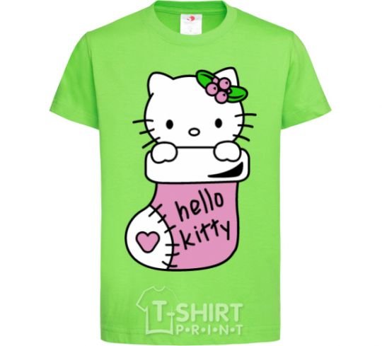 Kids T-shirt New Year Hello Kitty orchid-green фото