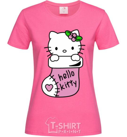 Women's T-shirt New Year Hello Kitty heliconia фото