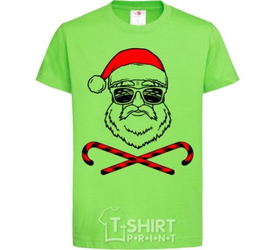 Kids T-shirt Santa Claus hoho swag orchid-green фото