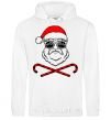 Men`s hoodie Santa Claus hoho swag White фото