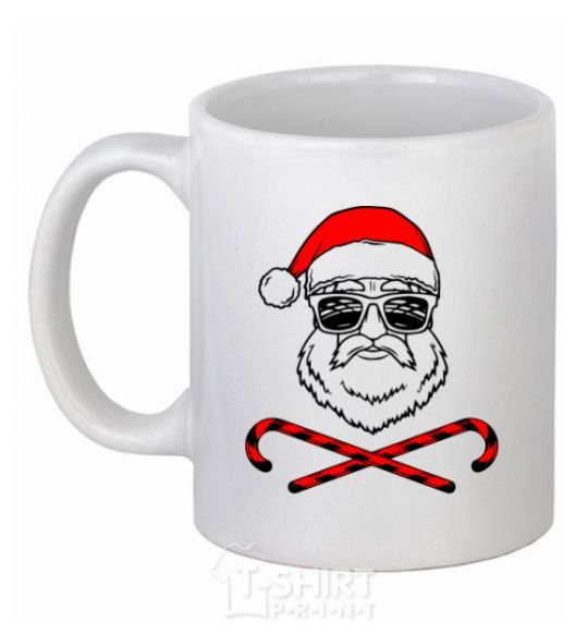 Чашка керамическая Дед Мороз хохо swag Белый фото