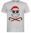 Мужская футболка Дед Мороз хохо swag Серый фото