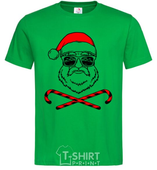 Мужская футболка Дед Мороз хохо swag Зеленый фото