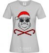 Women's T-shirt Santa Claus hoho swag grey фото