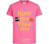 Kids T-shirt Happy New 2018 heliconia фото