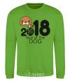 Sweatshirt 2018 Year of the dog orchid-green фото