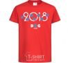 Kids T-shirt 2018 dog year red фото